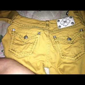Mustard yellow miss me jeans